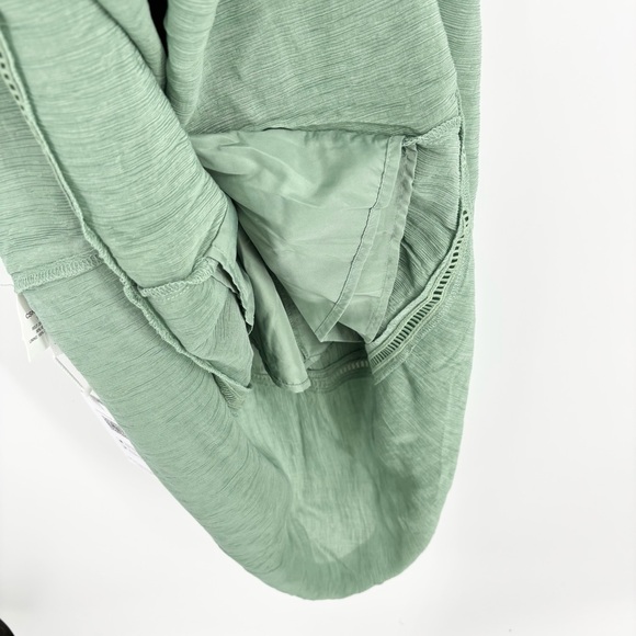 Cupshe Dress Size Medium Sage Green V Neck Cut Out NEW Beach Cover Up Swim - Picture 6 of 7